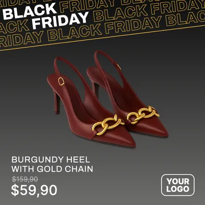 Fashion Black Friday Single-Image Sale Ad