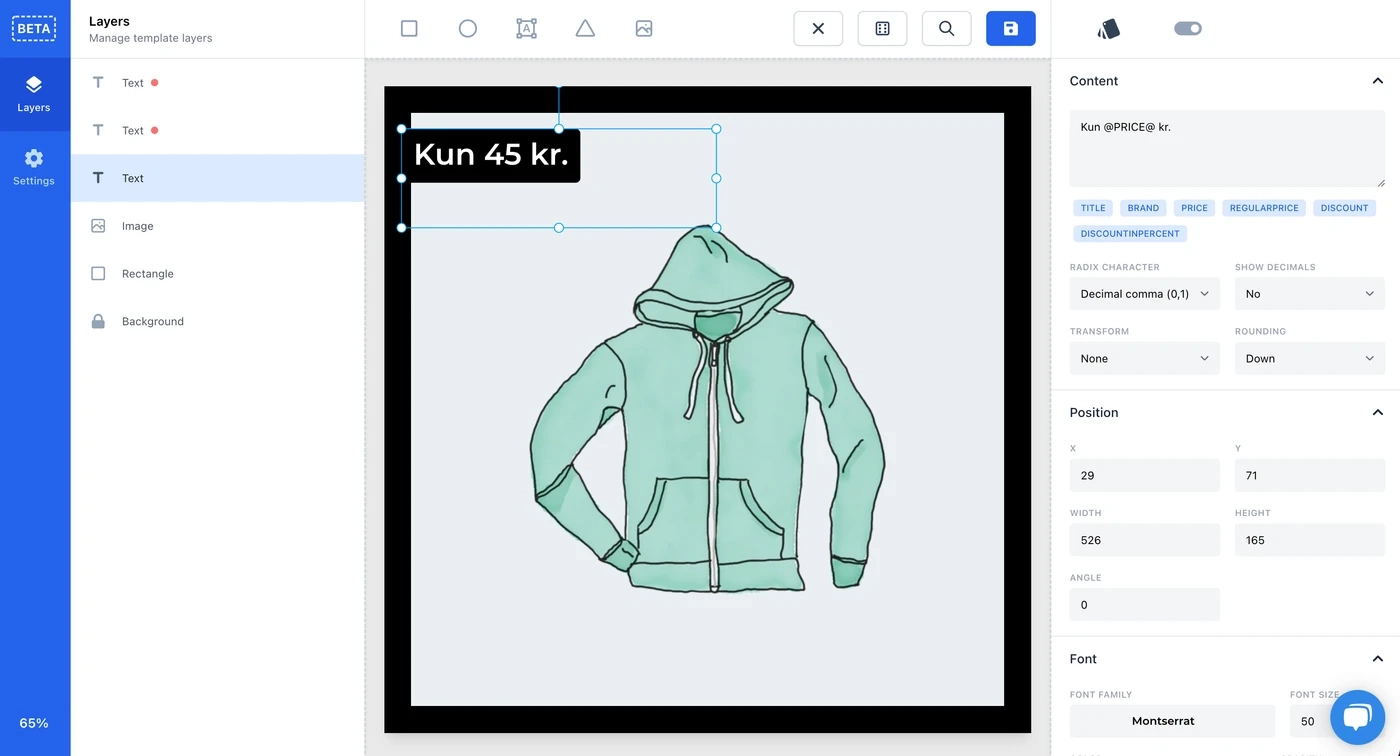 Image transformations dynamic content