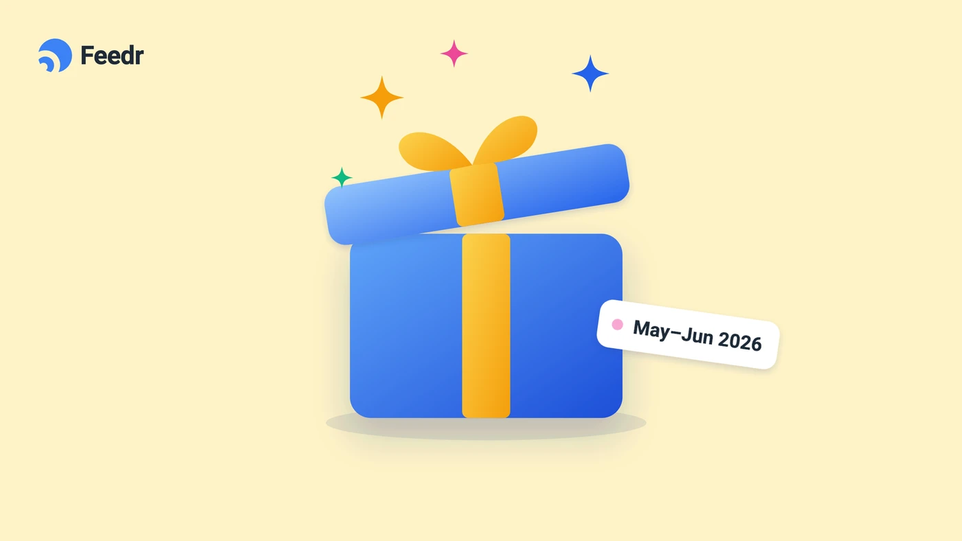 Illustration of an opening gift box tagged May to June 2026